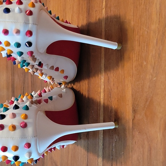 Christian Louboutin Multicolor Pigalle Spike Pumps - Picture 10 of 15